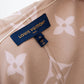 Louis Vuitton Belted Double Face Camel Brown Hooded Wrap Coat Size 8