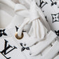 Louis Vuitton White Leather Time Out Trainers Black Monogram  Size 39