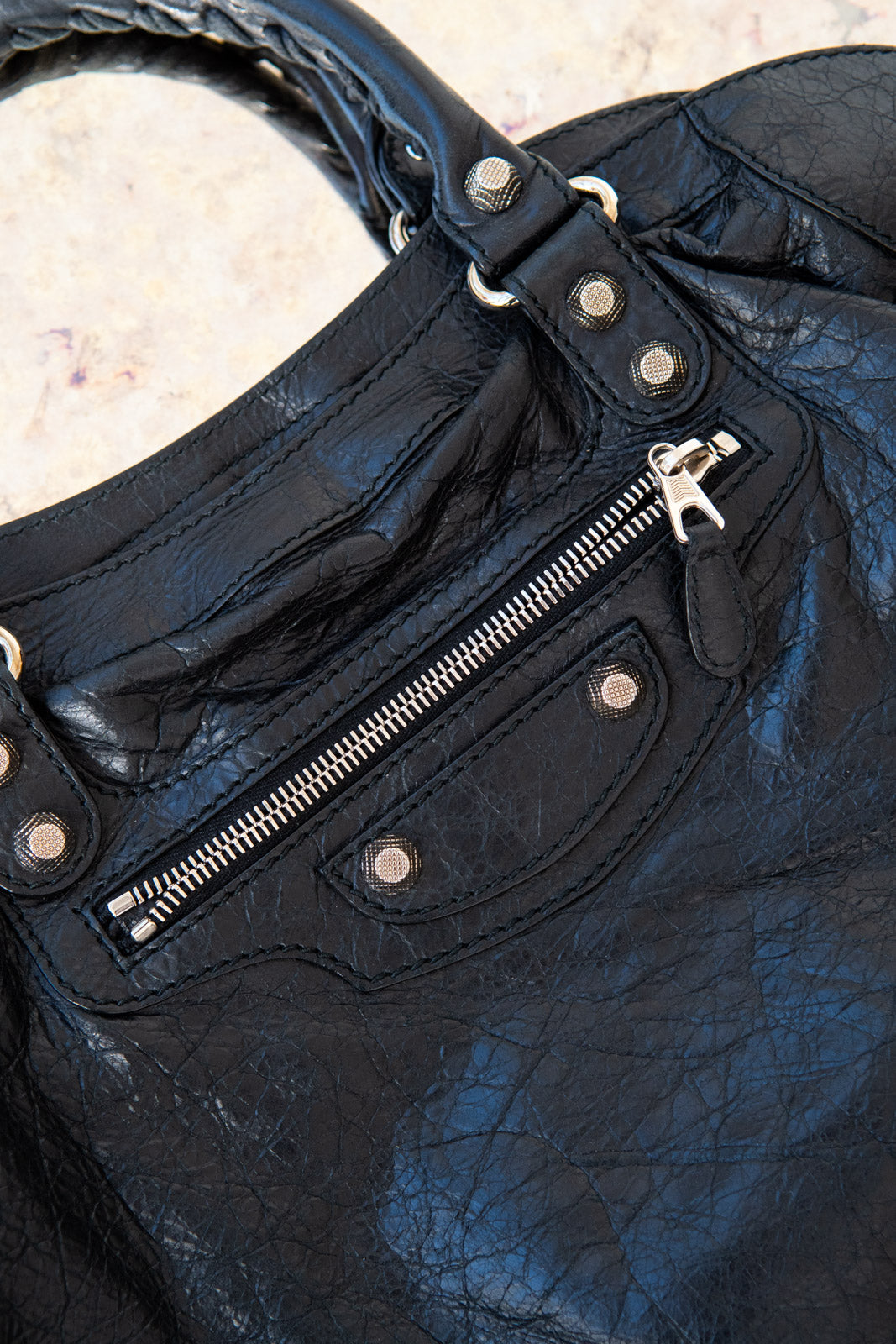 Balenciaga Small City Black Leather Bag - EVEYSPRELOVED