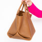 Khaite Amelia Camel Medium Tote Bag