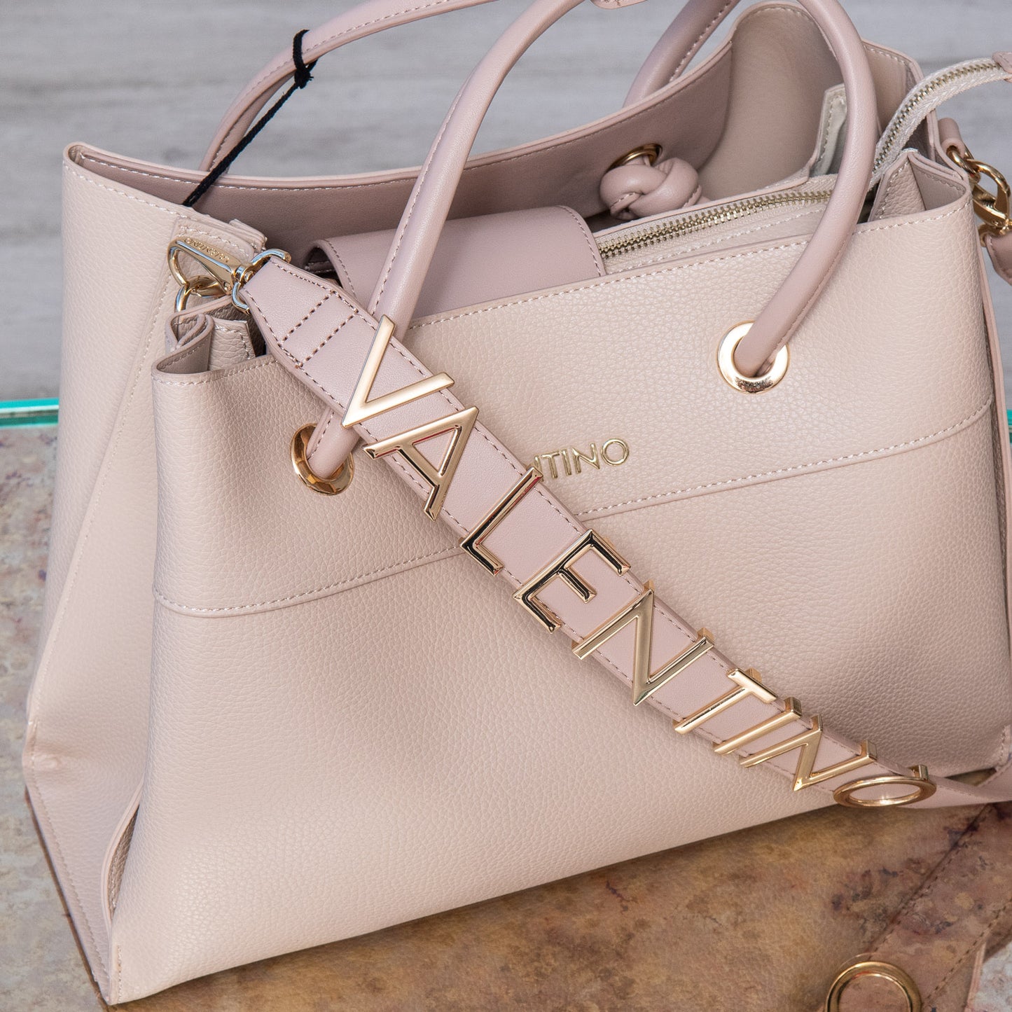 Mario Valentino Spa Alexia Beige Bag