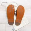 Loewe Anagram Woven Leather Tan Slide Sandals Size 37 - EVEYSPRELOVED