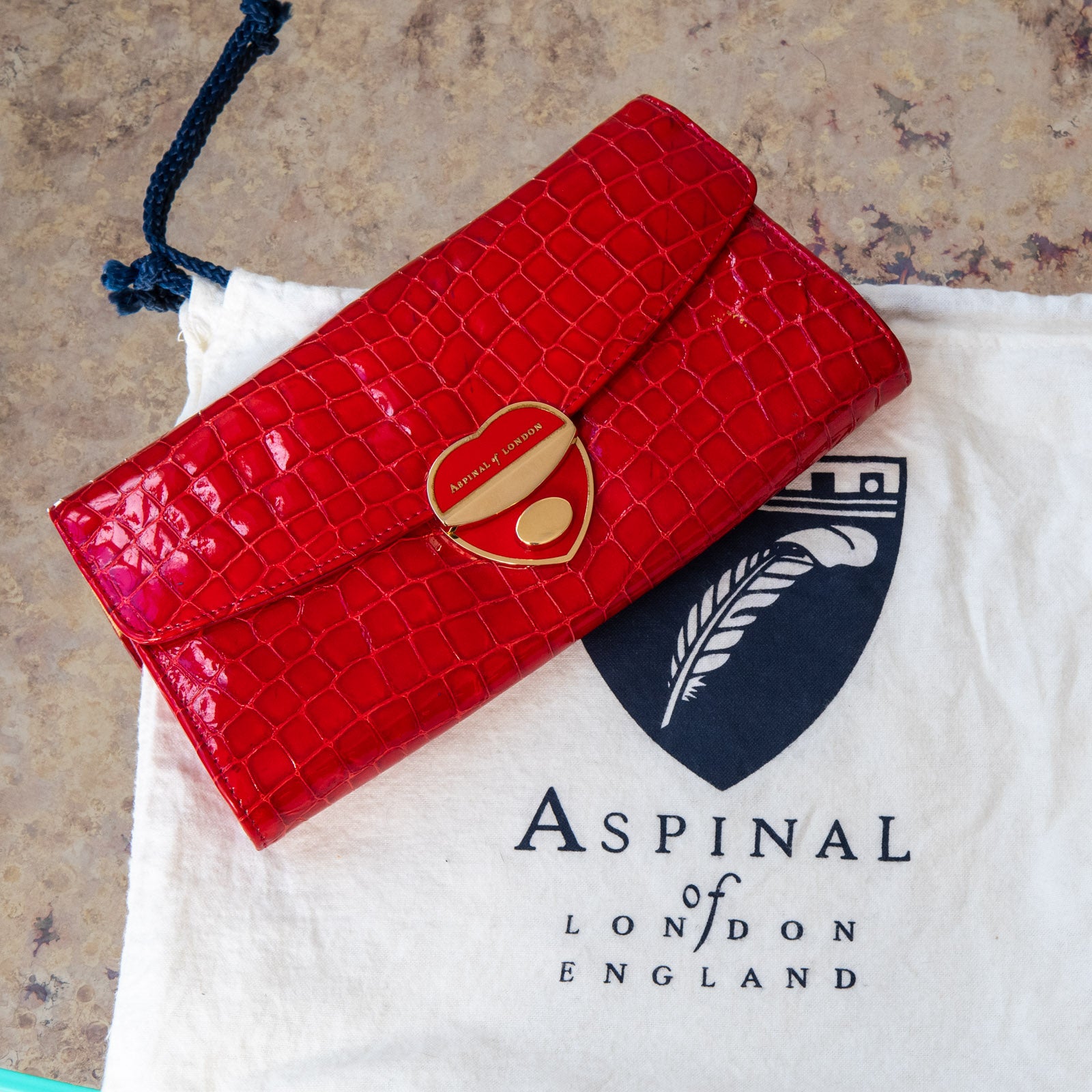 Aspinal hot sale croc bag