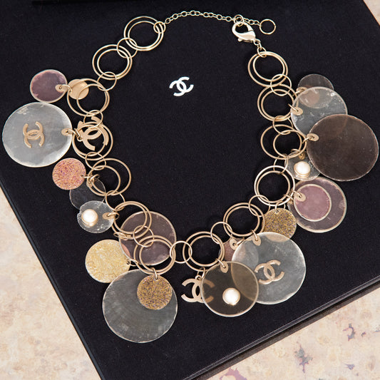 Chanel Capiz Shell CC Necklace Or Belt - EVEYSPRELOVED