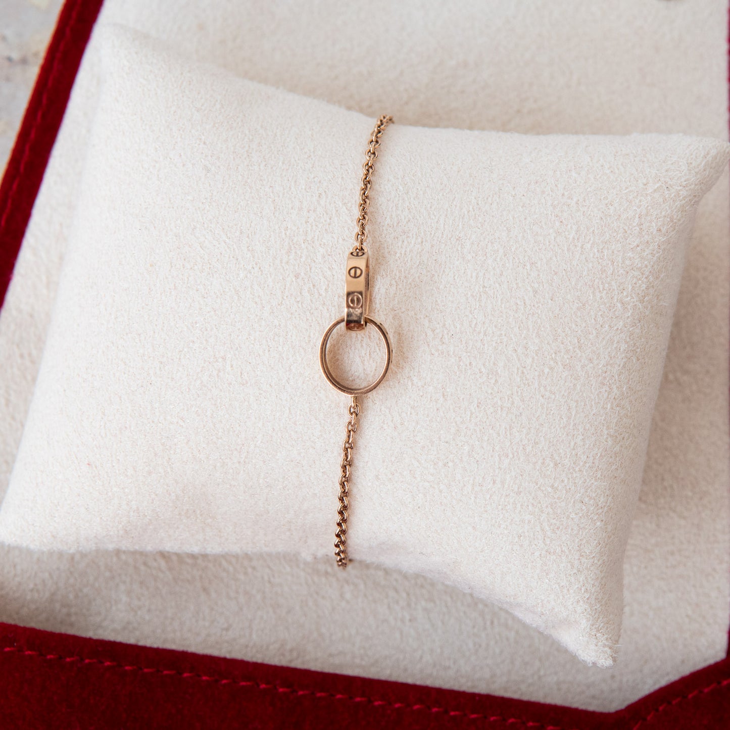 Cartier Rose Gold Love Chain Bracelet