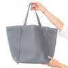 Celine Cabas Phantom Grey Leather Tote Bag