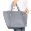 Celine Cabas Phantom Grey Leather Tote Bag