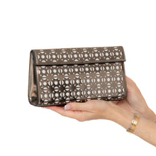  Alaia Metallic Laser Cut Patent Leather Clutch