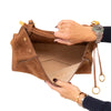 Alaïa Le Click Medium  Brown Suede Soulder Bag