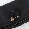 Alexander McQueen Leather Black Double Zip Skull Clutch Bag