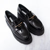 Alexander Wang Carter Black Platform Leather Loafers