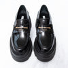 Alexander Wang Carter Black Platform Leather Loafers
