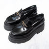 Alexander Wang Carter Black Platform Leather Loafers