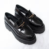 Alexander Wang Carter Black Platform Leather Loafers