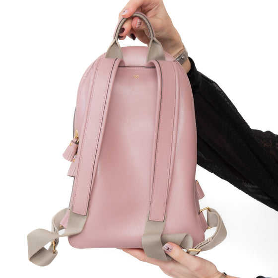 Anya Hindmarch Pink Leather Eyes Backpack