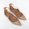 Aquazzura Beige Leather Christy Flats