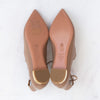 Aquazzura Beige Leather Christy Flats