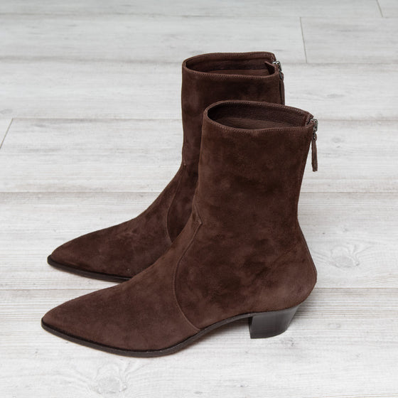 Aquazzura Brunswick Suede Ankle Boots