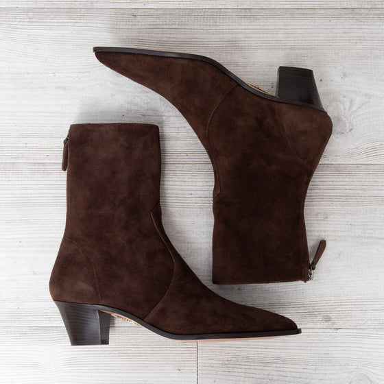 Aquazzura Brunswick Suede Ankle Boots