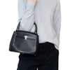 Asprey Black Leather Top Handle Bag