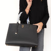 Burberry Black Medium Grainy Leather Frances Bag