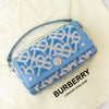 Burberry Cornflower Blue  Sequins Yarn Shoulder Bag