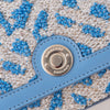 Burberry Cornflower Blue  Sequins Yarn Shoulder Bag