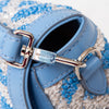 Burberry Cornflower Blue  Sequins Yarn Shoulder Bag