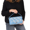 Burberry Cornflower Blue  Sequins Yarn Shoulder Bag