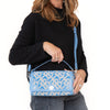 Burberry Cornflower Blue  Sequins Yarn Shoulder Bag