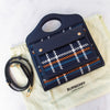 Burberry Navy White Orange Mini Pocket Bag