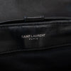 Saint Laurent LouLou Black Chevron Leather Backpack