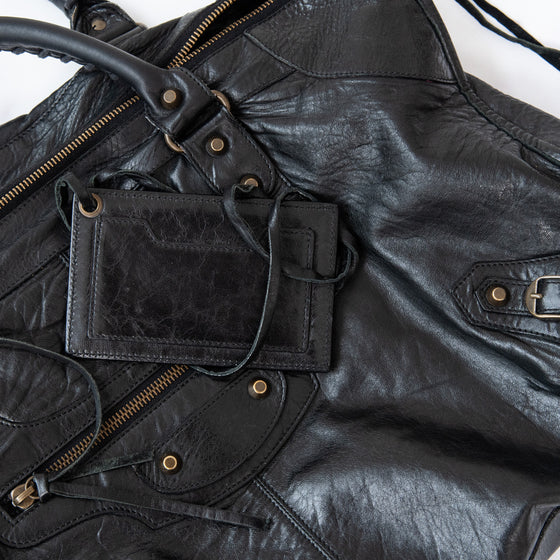 Balenciaga Black Leather Arena Classic City Bag