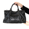 Balenciaga Black Leather Arena Classic City Bag