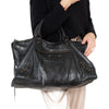 Balenciaga Black Leather Arena Classic City Bag