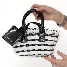  Balenciaga XXS Bistro Basket Black And White Bag
