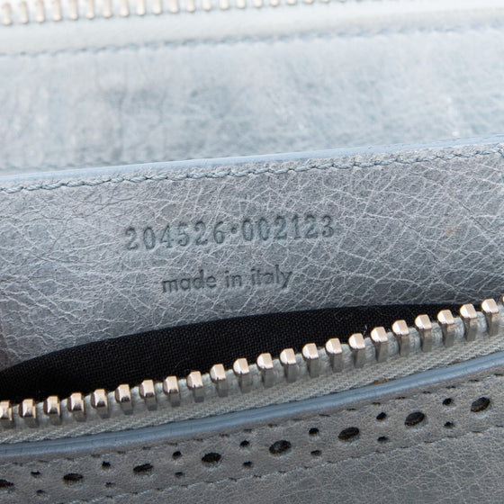 Balenciaga Pale  Blue Giant City Brogues Bag