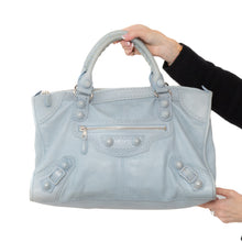  Balenciaga Pale  Blue Giant City Brogues Bag