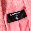 Balmain  Pink Tweed Double Breast Jacket