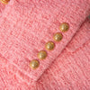 Balmain  Pink Tweed Double Breast Jacket