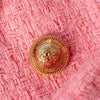 Balmain  Pink Tweed Double Breast Jacket