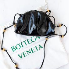  Bottega Veneta Black Patent Mini Pouch Bag