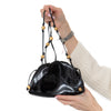 Bottega Veneta Black Patent Mini Pouch Bag