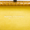 Bottega Veneta Gold Satin Intrecciato Knot Clutch Bag