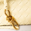 Bottega Veneta Andiamo Top Handle Light Yellow Leather Bag
