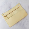 Bottega Veneta Andiamo Top Handle Light Yellow Leather Bag