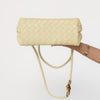 Bottega Veneta Andiamo Top Handle Light Yellow Leather Bag