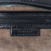 Bottega Veneta Black And Grey Python Intrecciato Leather Boston Bag