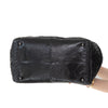 Bottega Veneta Black And Grey Python Intrecciato Leather Boston Bag