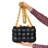 Bottega Veneta The Chain Cassette Black Leather Bag